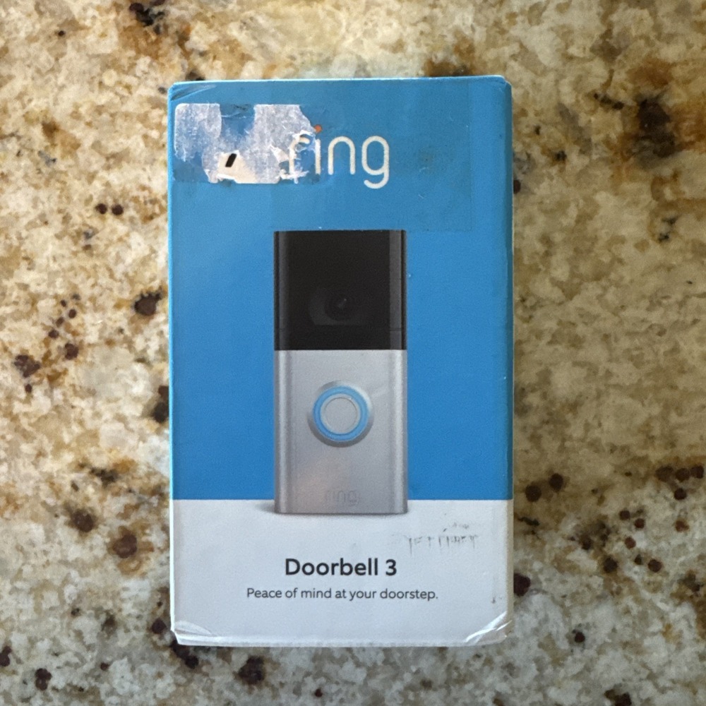 Ring Video Doorbell 3 Wi-Fi 1080p HD Satin Nickel - New-Factory Sealed